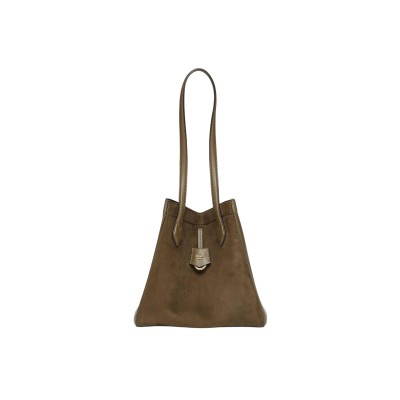 FENDI ORIGAMI MEDIUM LEATHER GREEN 8BH414AS79F1PPT (27*27*15cm)